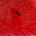 Bridget Griggs Cardinal paintings with Resin