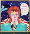 David Bowie Inspired Series, Bridget Griggs Abstract Expressionist Artist