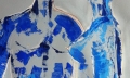 Bridget Griggs abstract art/ Toronto abstract artist/ blue nudes