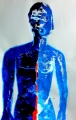 Bridget Griggs abstract art/ Toronto abstract artist/ blue nudes