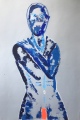 Bridget Griggs abstract art/ Toronto abstract artist/ blue nudes
