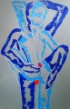 Bridget Griggs abstract art/ Toronto abstract artist/ blue nudes